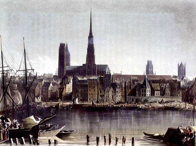 Utsikt over Rouen, fra 