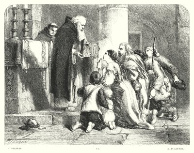 Lord Byrons barn Harold, Canto I, strofe 20 (gravering) av John (after) Gilbert