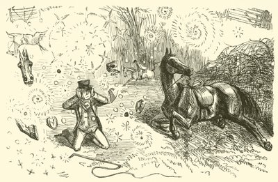 Fall under jakt (gravering) av John (after) Leech