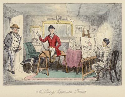 John Leech-illustrasjon for Mr Sponge