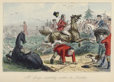 John Leech-illustrasjon for Mr Sponge