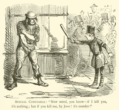 Politimann (gravering) av John (after) Leech
