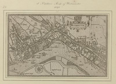 En plan fra Westminster av John (after) Norden