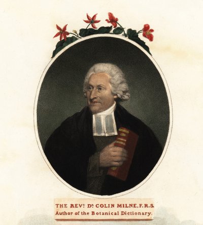 Portrett av Colin Milne, botaniker.1806 (gravering) av John (after) Russell