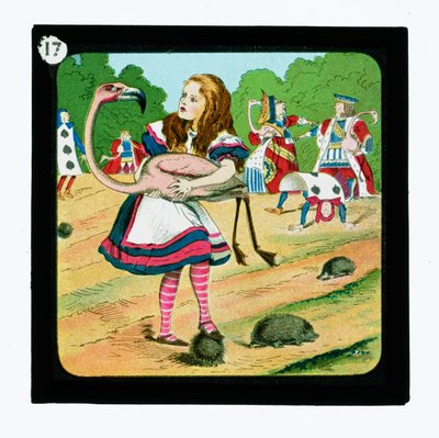 Alice i Eventyrland, fargede lanternelys (lanternelys) av John (after) Tenniel