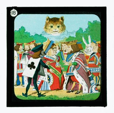 Alice i Eventyrland, fargede lanternelys (lanternelys) av John (after) Tenniel