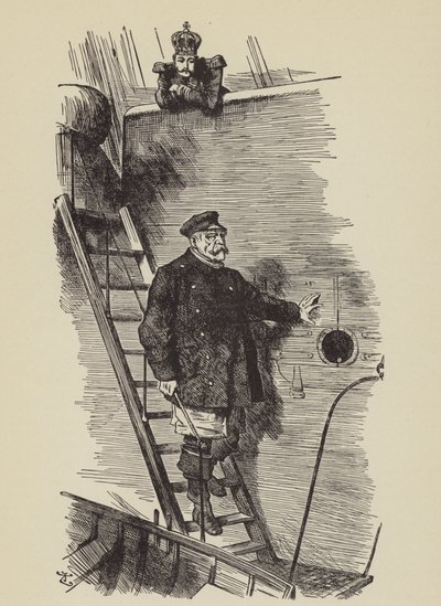Slippe piloten (s/hvitt bilde) av John (after) Tenniel