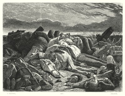 Lord Byrons barn Harold, Canto III, strofe 28 (gravering) av John (after) Tenniel
