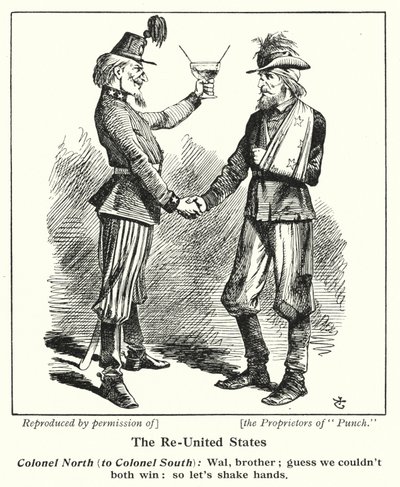 The Re-United States (litho) av John (after) Tenniel