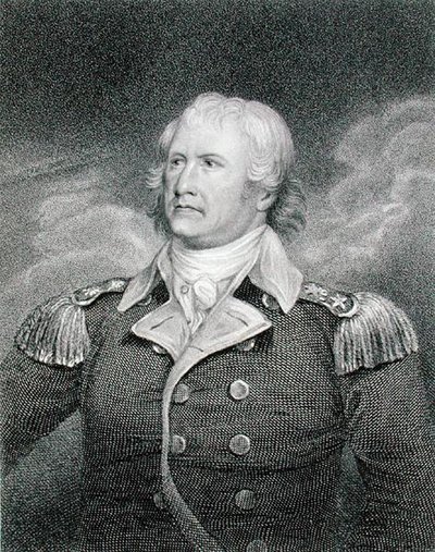 Generalmajor William Moultrie (1730-1805) gravert av Edward Scriven (1775-1841) (gravering) av John (after) Trumbull