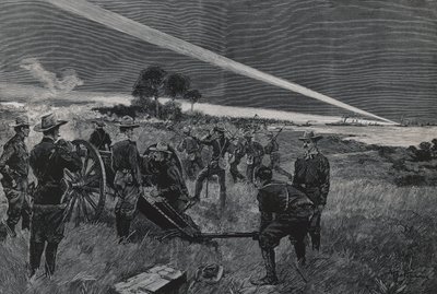 Amerikanske tropper lander i Daiquiri-bukten, artilleri åpnet ild, 24. juni av Walter Charles Mills