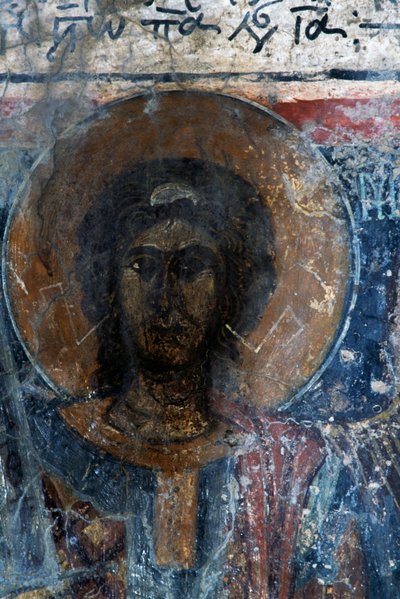 Kristus, friskt refreng av Agia Paraskevi, Voutas, Kreta, gresk (bilde) av Walter Charles Mills