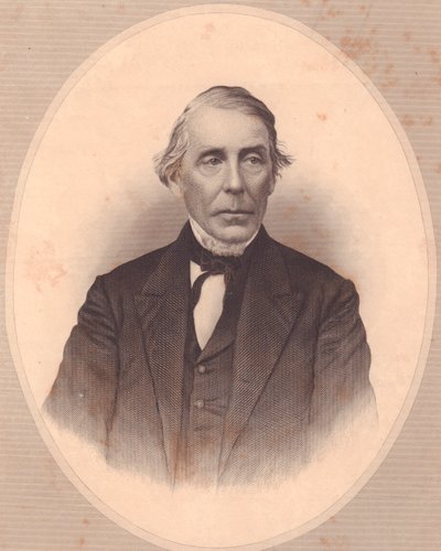 Portrett av den amerikanske metodistpresten John Price Durbin (1800-1876), gravering av W Wellstood fra ladies