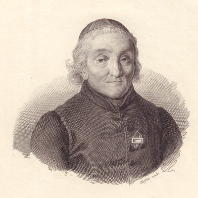 Portrett av den italienske teologen Pietro Tamburini (1737-1827), kobberstikk av Maffeis av Walter Charles Mills