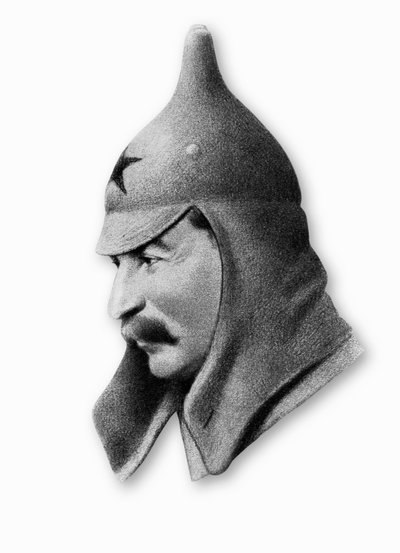 Portrett av Josif Vissarionovich Dzhugashvili kjent som Stalin (1878-1953), russisk politiker av Walter Charles Mills