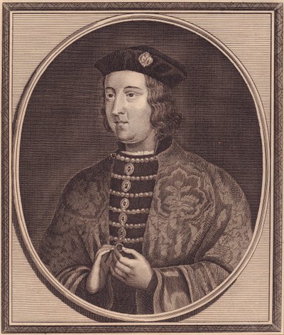 Portrett av kong Edward IV av England (1442-1483), kobberstikk av John Goldar (1729-1795) av Walter Charles Mills