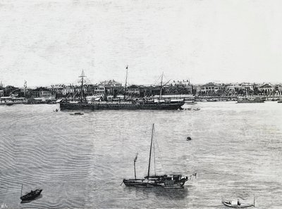 Shanghai havn noen uker før krigsutbruddet av Walter Charles Mills