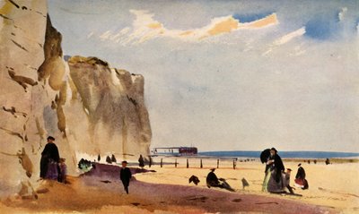 Kystscene, Normandie, c1860, 1934. av John Absolon