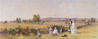 Highgate fra Upper Holloway, 1859 av John Absolon