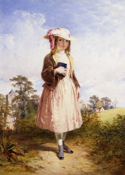 Kommer fra kirken, 1834 av John Adam P. Houston