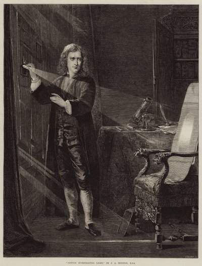 Newton undersøker lys av John Adam P. Houston