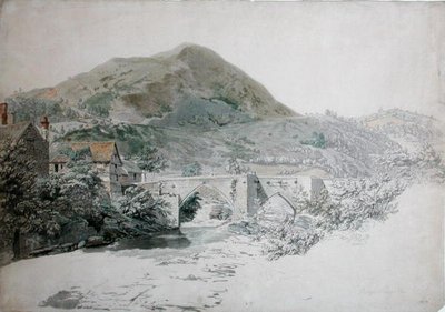 Bridge, Llangollen (akvarell på papir) av John Alexander Gresse
