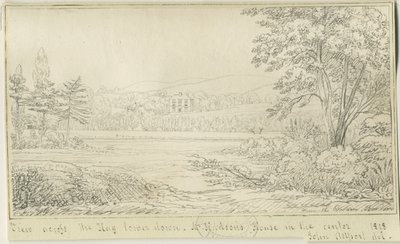 Burton-upon-Trent: penn- og blekktegning, 1818 av John Allport