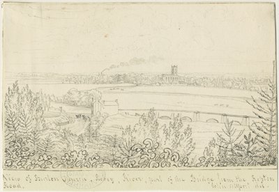 Burton-upon-Trent: penn- og blekktegning, nd [1799-1854] av John Allport