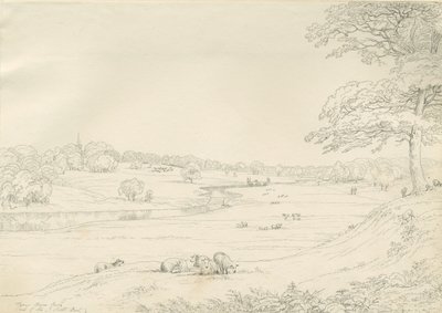 [Flott] Barr Park: penn- og blekktegning, og [begynnelsen av 1800-tallet] av John Allport