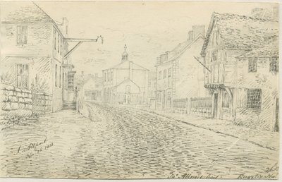 Rugeley Town: penn- og blekktegning, 26. november 1813 av John Allport