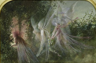 Fairies at a Window, ca. 1864 (wc og gouache) av John Anster Fitzgerald