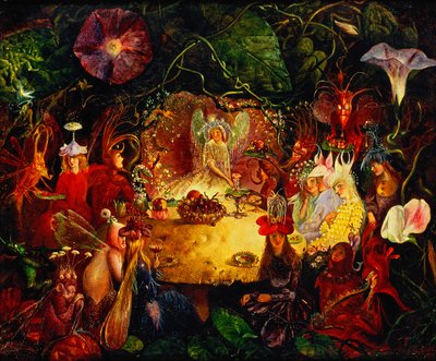 Feenes bankett, 1859 av John Anster Fitzgerald