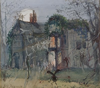 Den gamle salen, feer ved måneskinnet av John Anster Fitzgerald