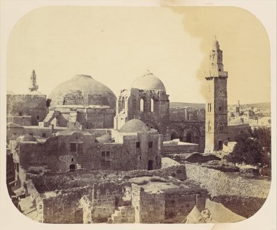 Den hellige gravs kuppel, Jerusalem, 1860-tallet. av John Anthony