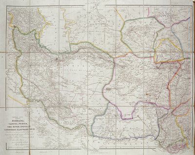 Kart over Sentral-Asia, 1834 av John Arrowsmith