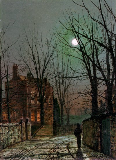 Ved månens lys, 1882. av John Atkinson Grimshaw