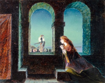 Guinevere, 1863 av John Atkinson Grimshaw