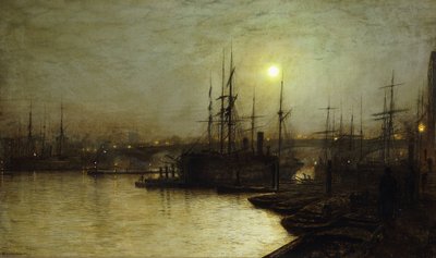 Night Toil, Billingsgate Wharf, av John Atkinson Grimshaw