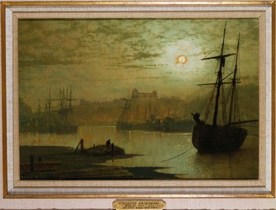 On the Esk, Whitby, 1877 av John Atkinson Grimshaw