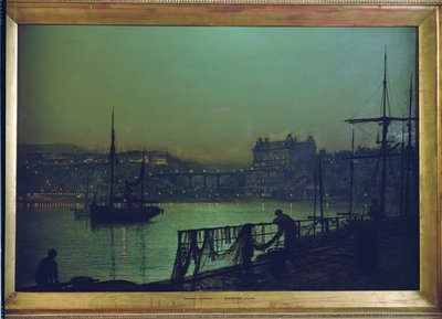 Scarborough: Lys av John Atkinson Grimshaw