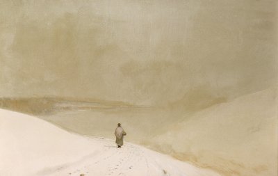 Snow and Mist (Caprice in Yellow Minor) (olje på lerret) av John Atkinson Grimshaw
