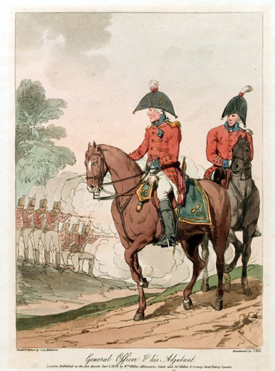 Generaloffiser og hans adjutant av John Augustus (after) Atkinson