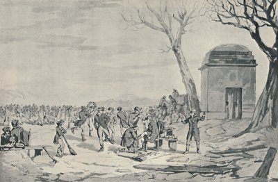 Skating i Hyde Park, 1807, 1920 av John Augustus Atkinson