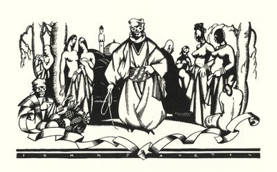 Illustrasjon for Don Juan av Lord Byron (litho) av John Austen
