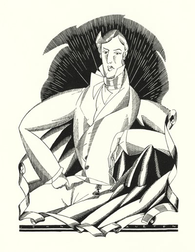 Illustrasjon for Don Juan av Lord Byron (litho) av John Austen