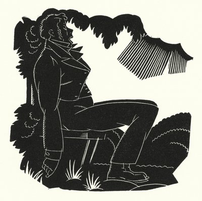 Illustrasjon for Madame Bovary av Gustave Flaubert (litho) av John Austen