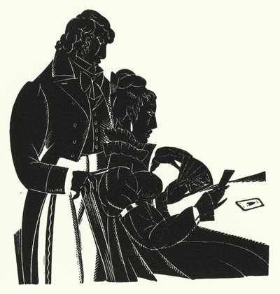 Illustrasjon for Madame Bovary av Gustave Flaubert (litho) av John Austen