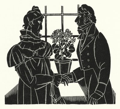 Illustrasjon for Madame Bovary av Gustave Flaubert (litho) av John Austen