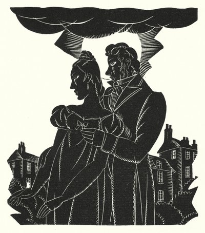 Illustrasjon for Madame Bovary av Gustave Flaubert (litho) av John Austen