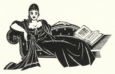 Illustrasjon for Madame Bovary av Gustave Flaubert (litho) av John Austen